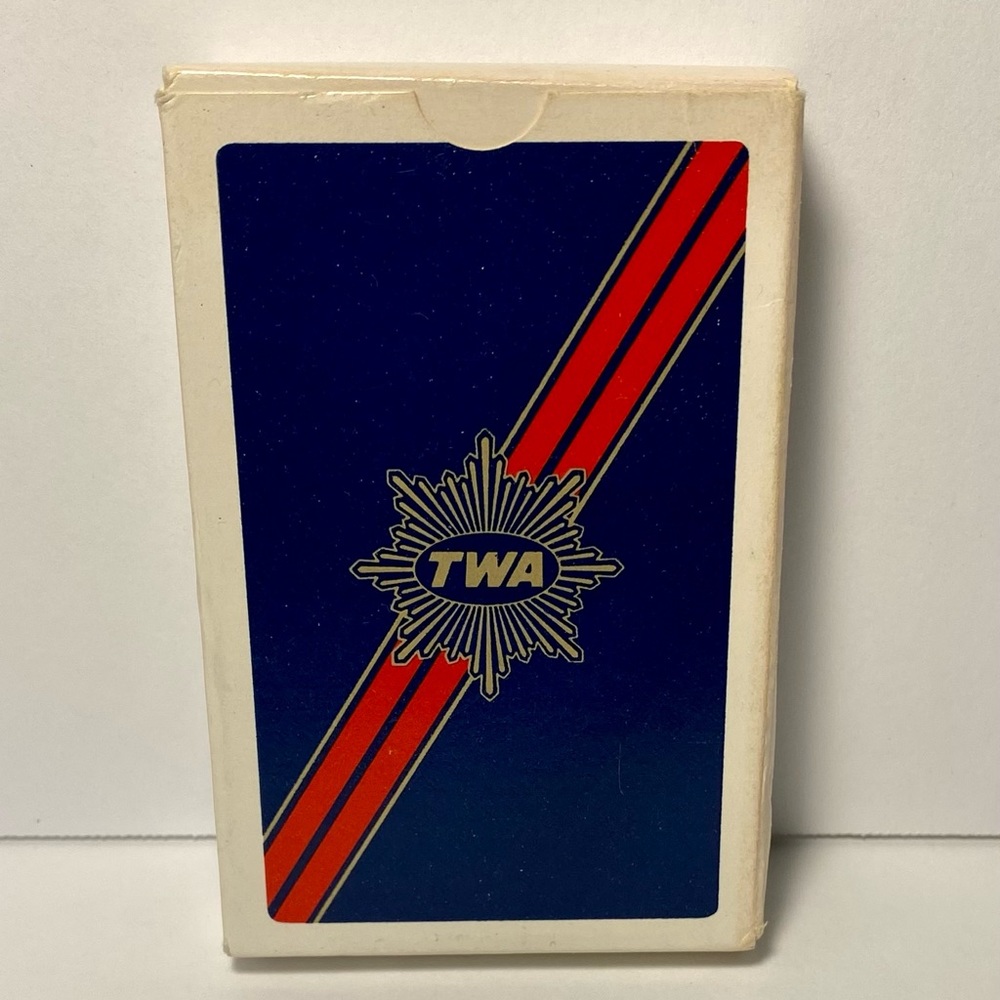 TWA Airlines Original Vintage Playing Cards Poker Bridge New & Sealed Deck NIB